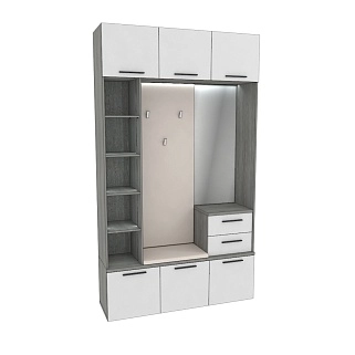 Секция с вешалкой и стеллажом с подсветкой LG416