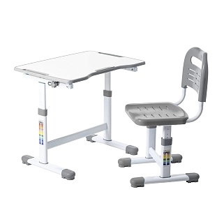 Комплект парта + стул трансформеры Sole II Grey FUNDESK