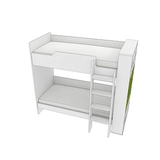 Кровать двухъярусная L908, 90x190 L/R