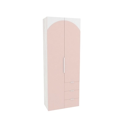 Шкаф комбинированный, фасады в эмали LE215 L/R