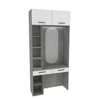 Столик туалетный с антресолью и стеллажом с подсветкой LG415