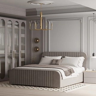 Кровать двуспальная мягкая MALTA с подъемным механизмом, 180x200