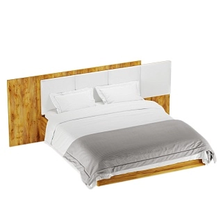 Кровать двуспальная Lazio с парящим эффектом и мягкой спинкой L162 , 160x200