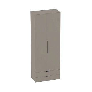 Шкаф 2 дверный с ящиками, фасады в эмали LE-211.44