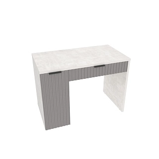 Cтол письменный с тумбой с фрезерованными фасадами LE717 L/R