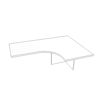 Столешница угловая E714