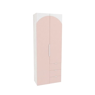 Шкаф комбинированный, фасады в эмали LE215 L/R