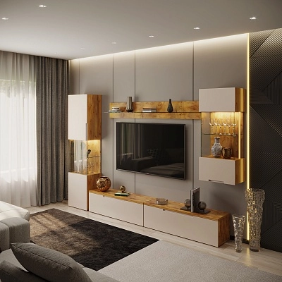 Lazio гостиная фасады в эмали 3