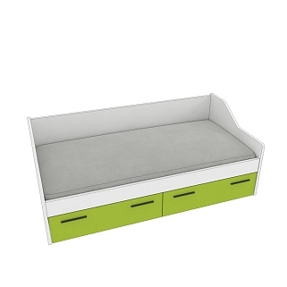 Кровать односпальная L902.160, 80x160