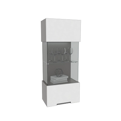 Шкаф навесной с подсветкой, фасады в эмали LE-350