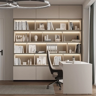 Кабинет с просторной системой хранения №3