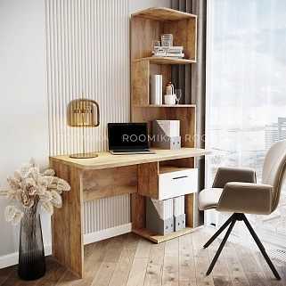 Рабочий стол со встроенным стеллажом HOF420