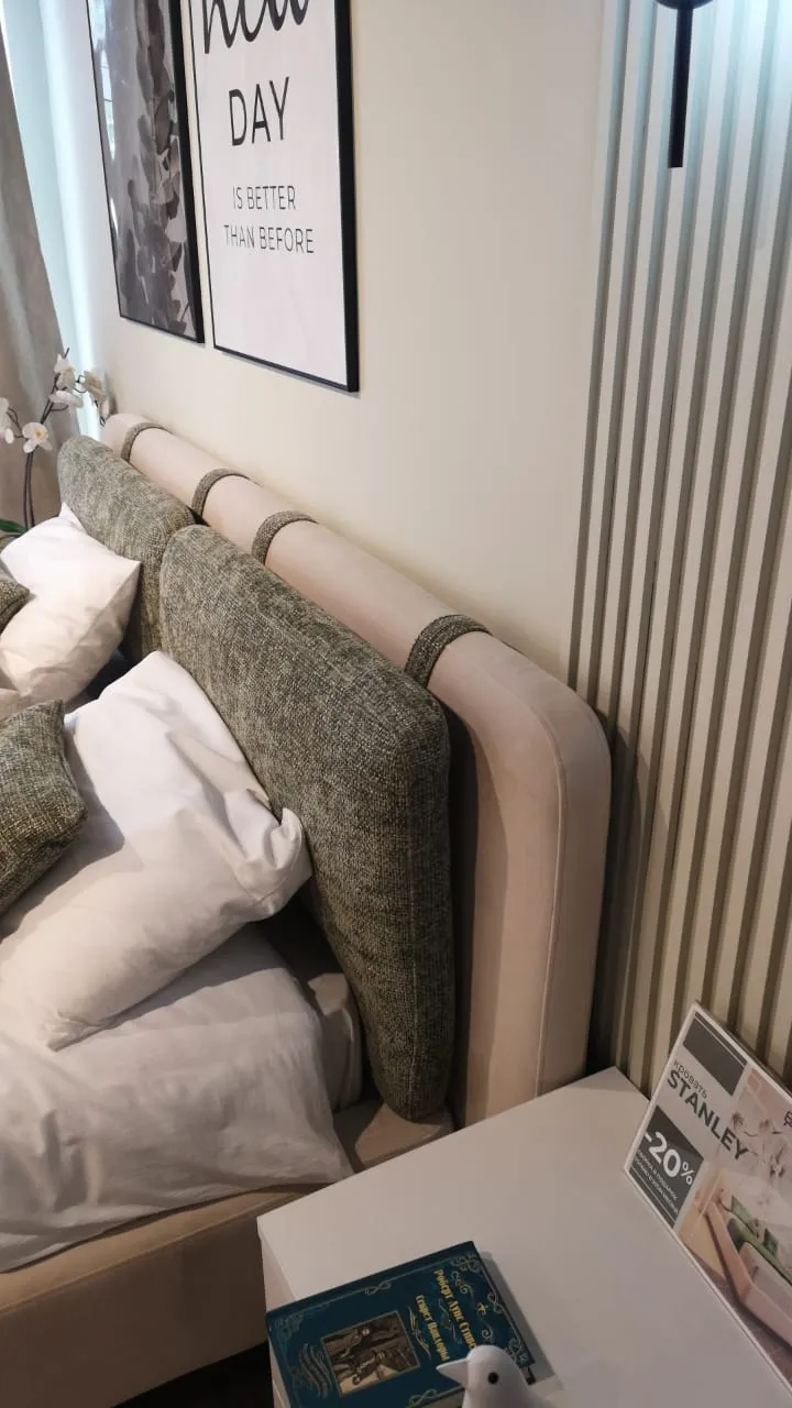 Кровать двуспальная мягкая СТЕНЛИ, 160x200