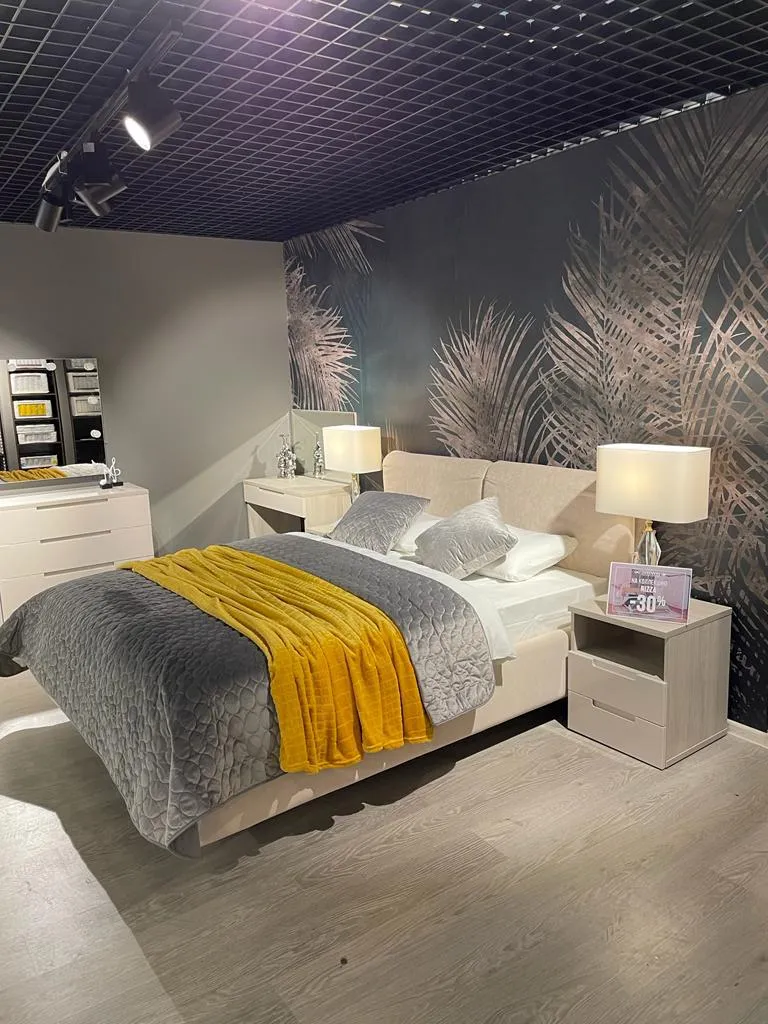 Кровать двуспальная мягкая КОЛИБРИ с подъемным механизмом, 140x200