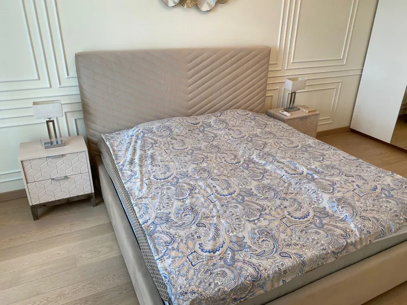 Кровать двуспальная мягкая САРА с подъемным механизмом, 140x200