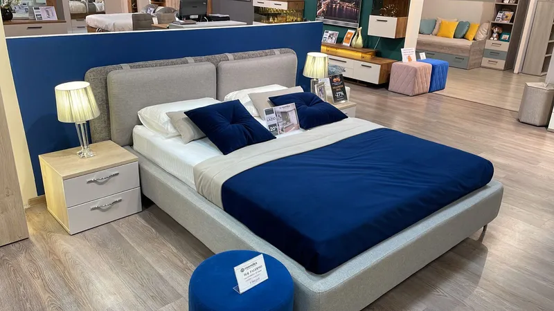 Кровать двуспальная мягкая СТЕНЛИ, 160x200