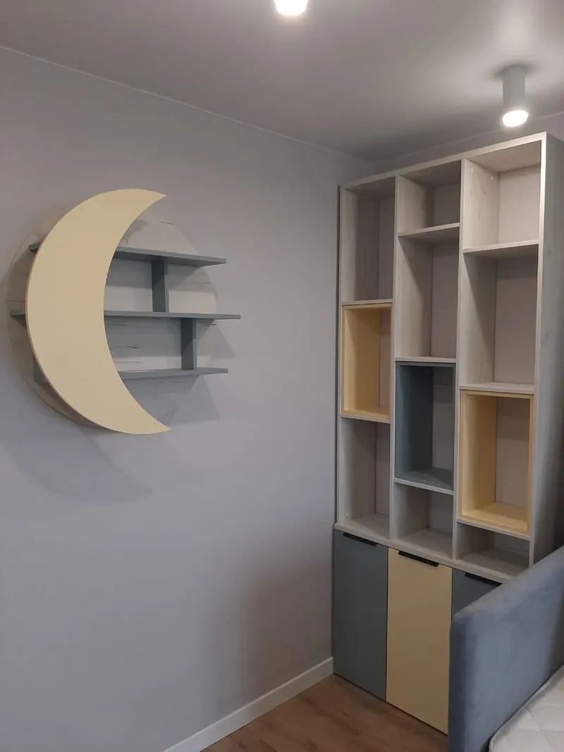 Стеллаж-тумба перегородка со вставками L239.130