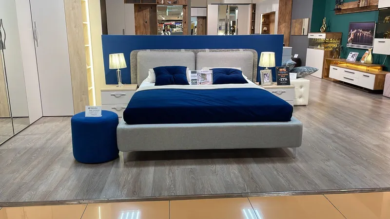 Кровать двуспальная мягкая СТЕНЛИ, 160x200