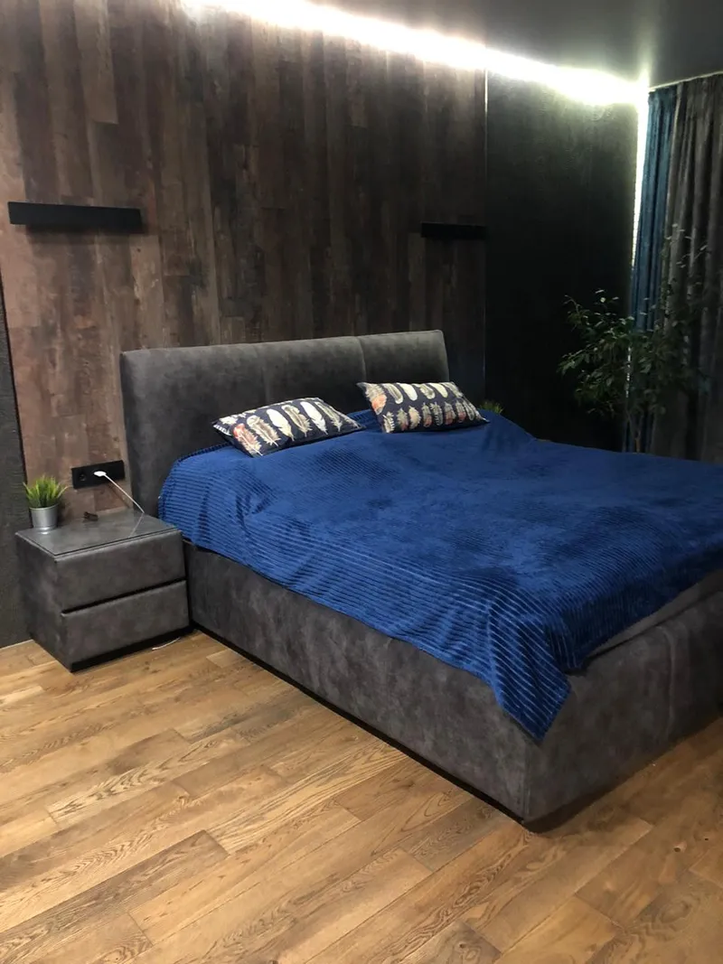 Кровать двуспальная мягкая ПАЛЕРМО с подъемным механизмом, 160x200